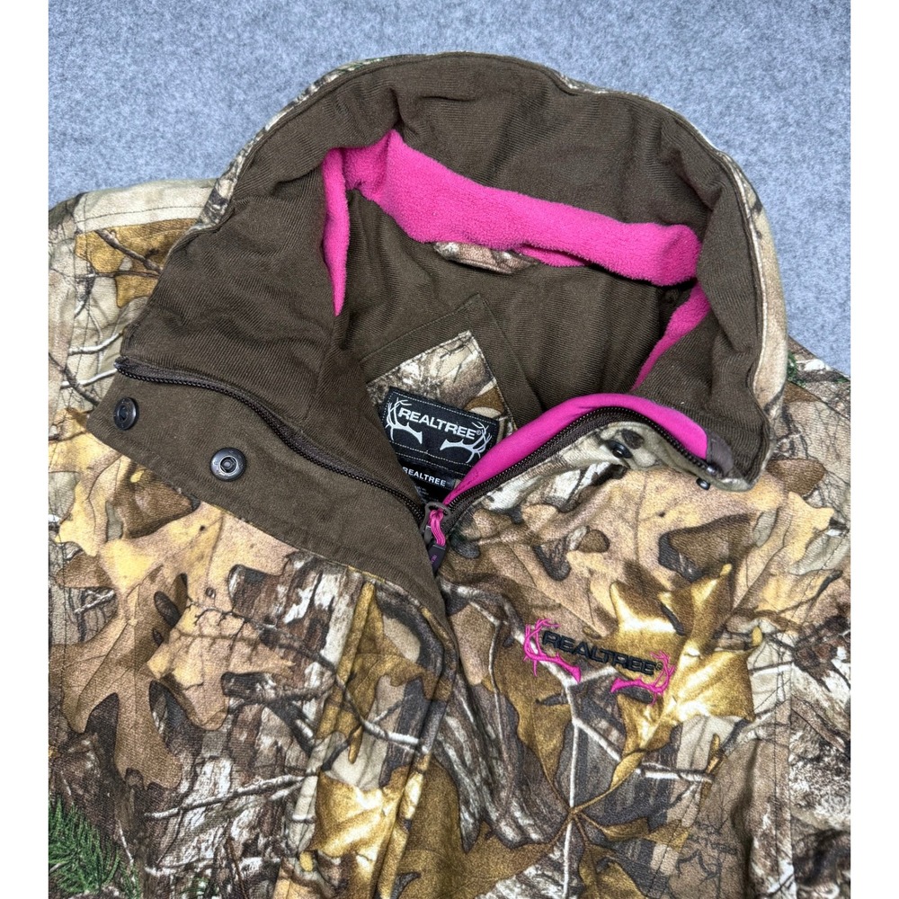 Realtree Xtra Camo Hunting Jacket Women Large Pink TKF-W456/RT Insulated Outdoor